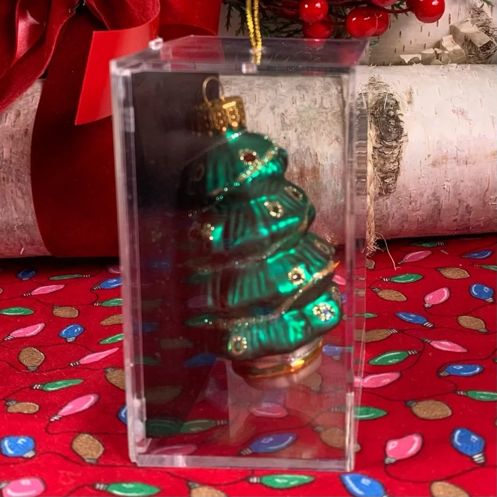 Glass Christmas Tree Ornament.🎄🎄